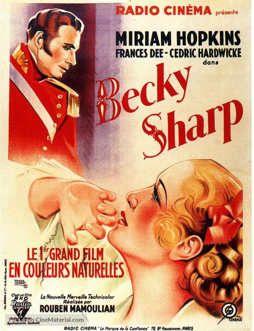 Becky Sharp - French Movie Poster