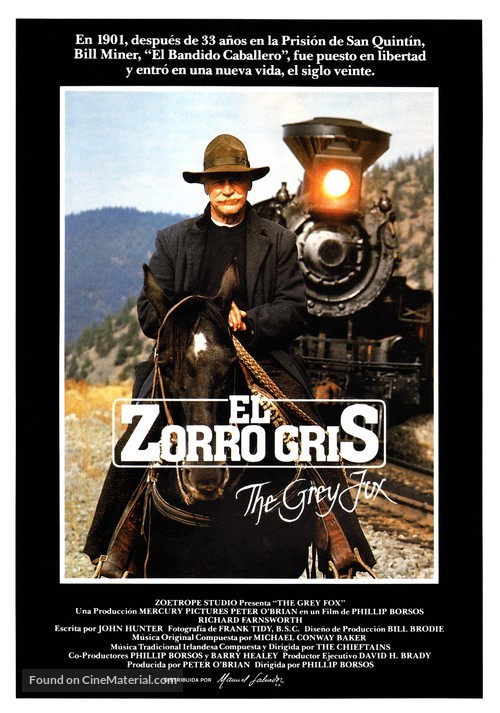 The Grey Fox - Spanish Movie Poster