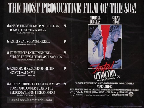 Fatal Attraction - British Movie Poster