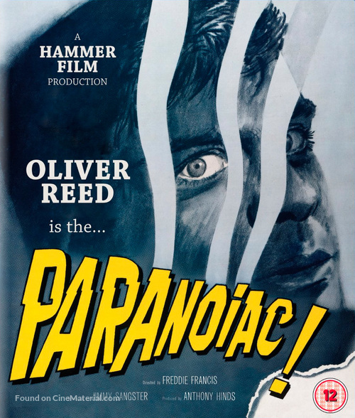 Paranoiac - British Blu-Ray movie cover