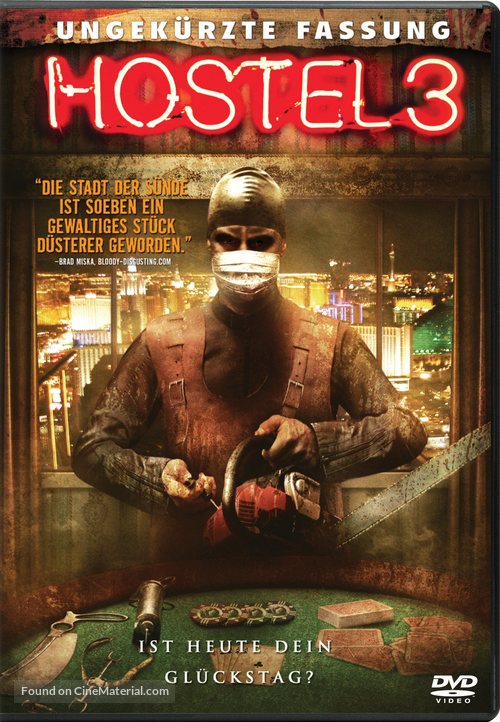 Hostel: Part III - German DVD movie cover