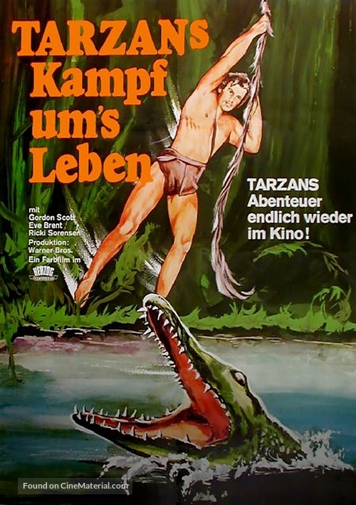 Tarzan&#039;s Fight for Life - German Movie Poster