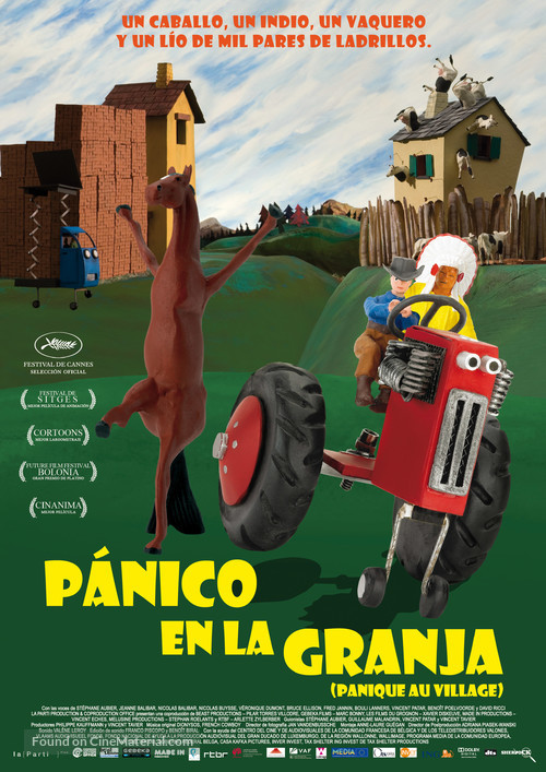 Panique au village - Spanish Movie Poster
