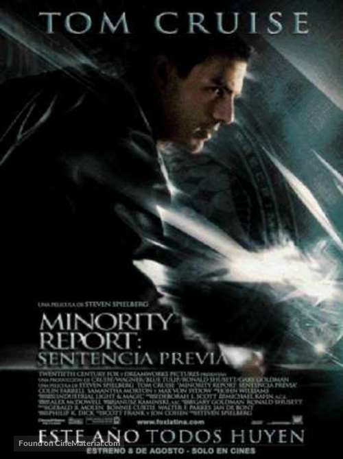 Minority Report - Argentinian Movie Poster
