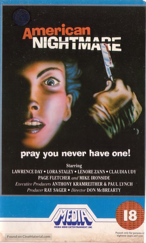 American Nightmare - British VHS movie cover