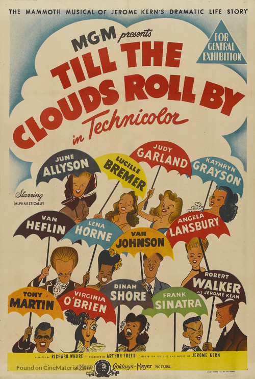 Till the Clouds Roll By - Australian Movie Poster