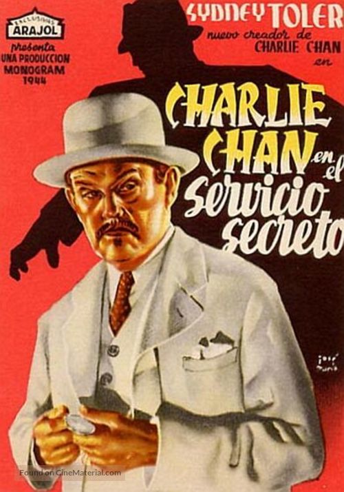 Charlie Chan in the Secret Service - Spanish Movie Poster