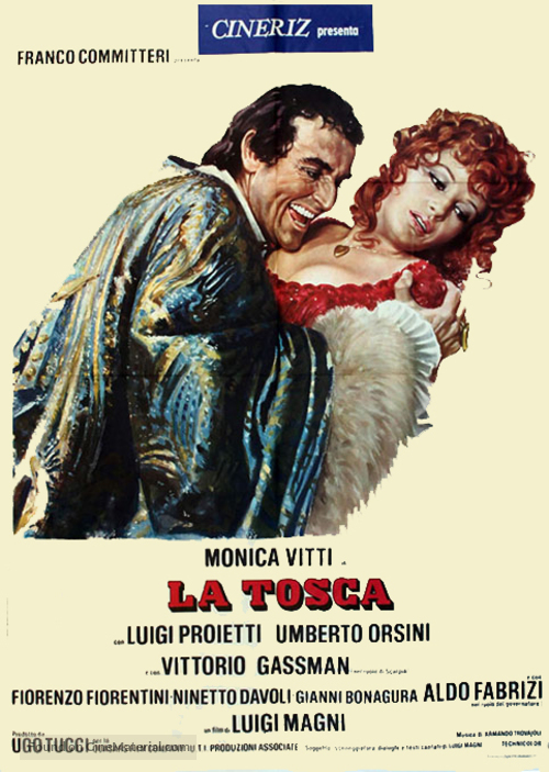 La Tosca - Italian Movie Poster