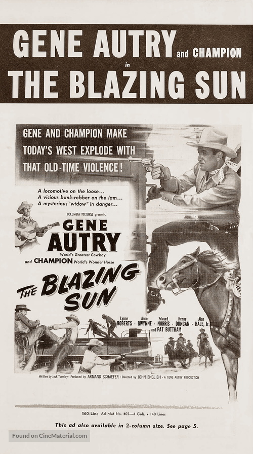 The Blazing Sun - poster