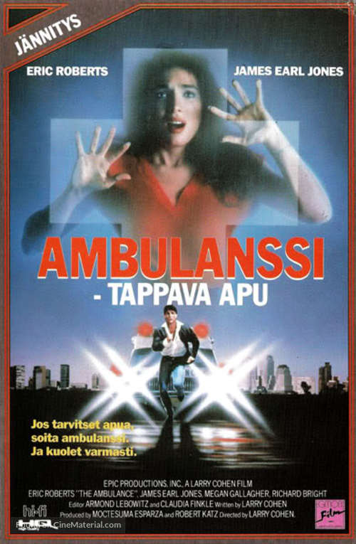 The Ambulance - Finnish VHS movie cover