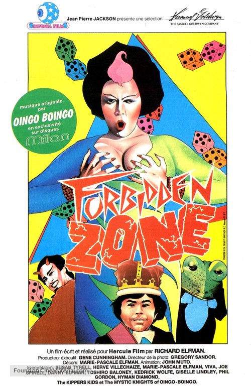 Forbidden Zone - French Movie Poster