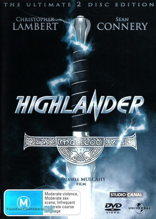 Highlander - Australian Movie Cover