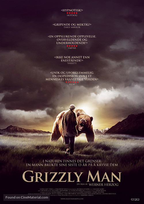 Grizzly Man - Norwegian Movie Poster