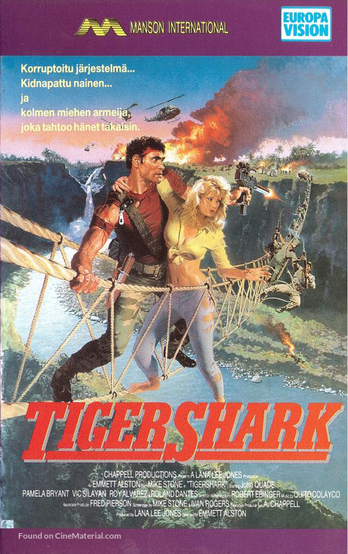 Tigershark - Finnish VHS movie cover