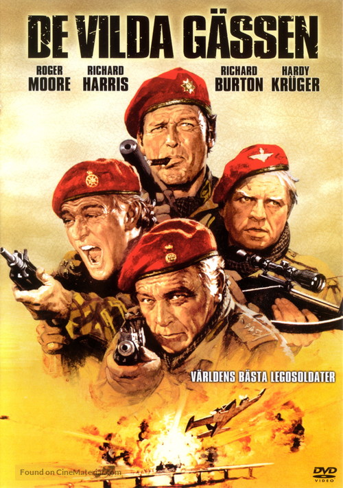 The Wild Geese - Swedish DVD movie cover