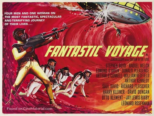 Fantastic Voyage - British Theatrical movie poster