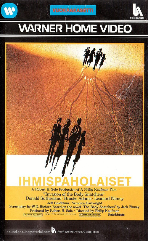 Invasion of the Body Snatchers - Finnish VHS movie cover