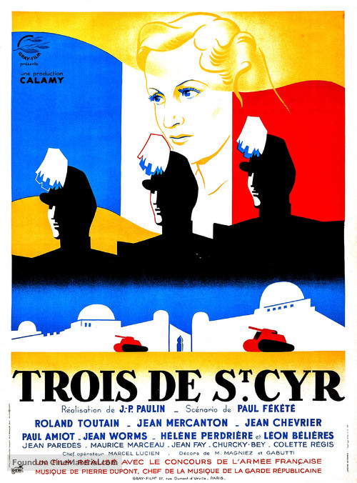 Trois de St Cyr - French Movie Poster