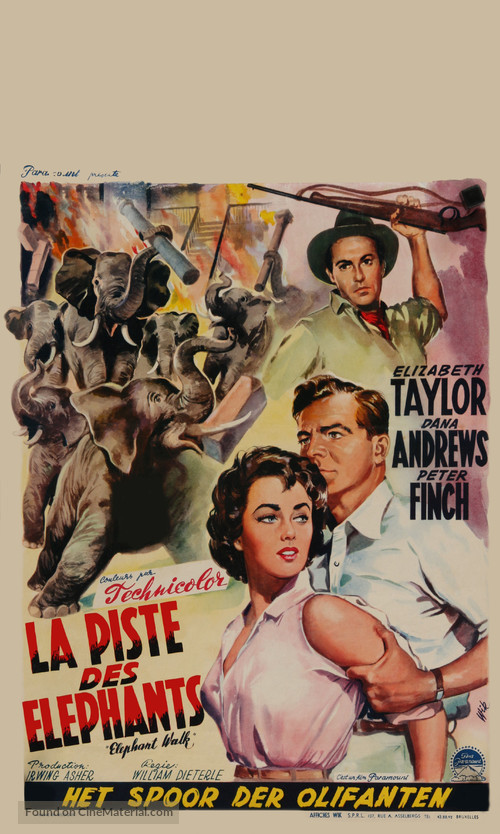 Elephant Walk - Belgian Movie Poster