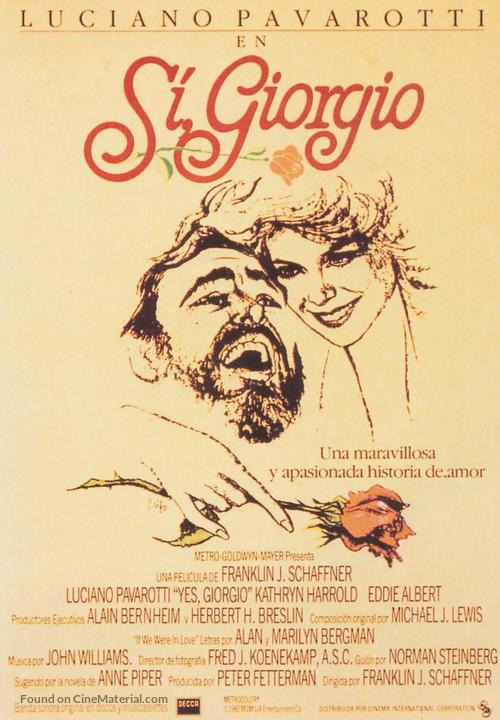 Yes, Giorgio - Spanish Movie Poster