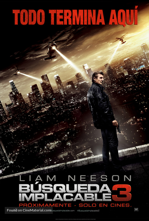 Taken 3 - Argentinian Movie Poster