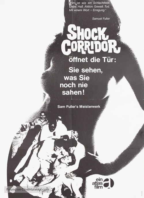 Shock Corridor - German Movie Poster