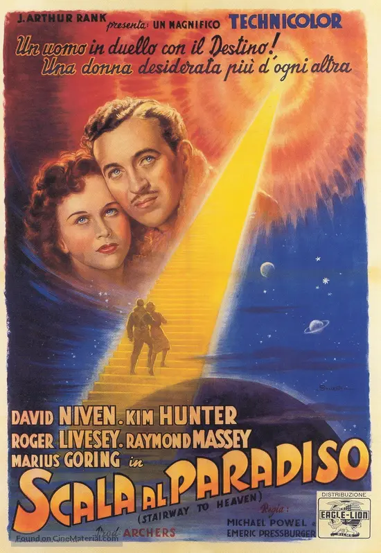 A Matter Of Life And Death 1946 Italian Movie Poster
