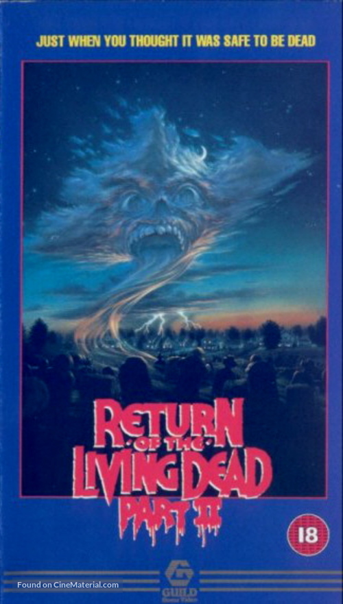 Return of the Living Dead Part II - British VHS movie cover