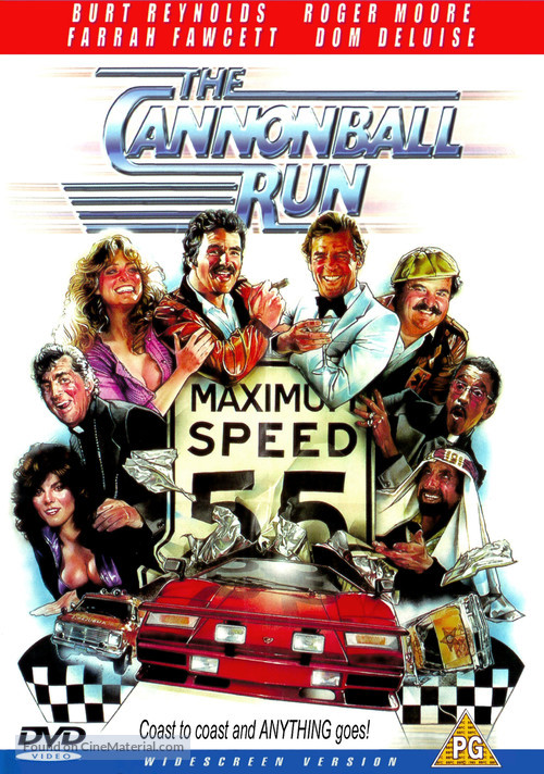 The Cannonball Run - British DVD movie cover