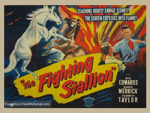 The Fighting Stallion - British Movie Poster