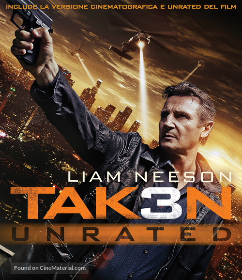 Taken 3 - Italian Blu-Ray movie cover