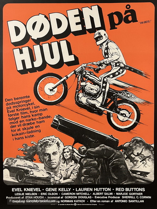 Viva Knievel! - Danish Movie Poster