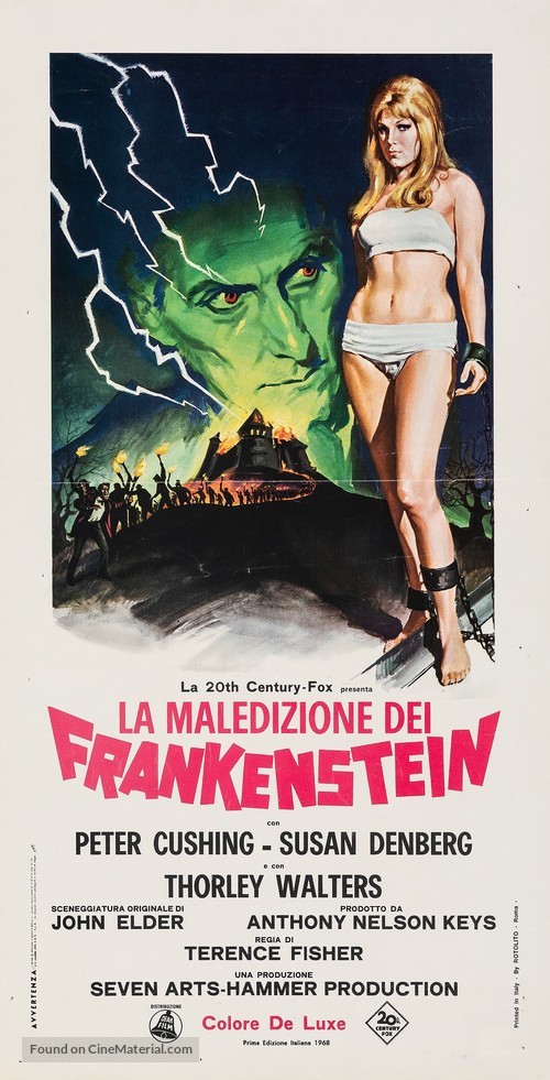 Frankenstein Created Woman - Italian Movie Poster