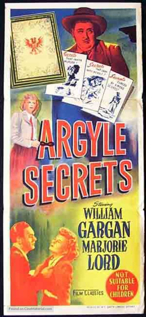 The Argyle Secrets - Australian Movie Poster