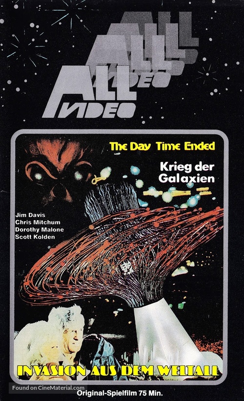 The Day Time Ended - German VHS movie cover