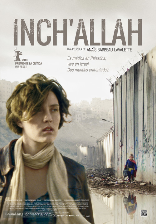 Inch&#039;Allah - Spanish Movie Poster