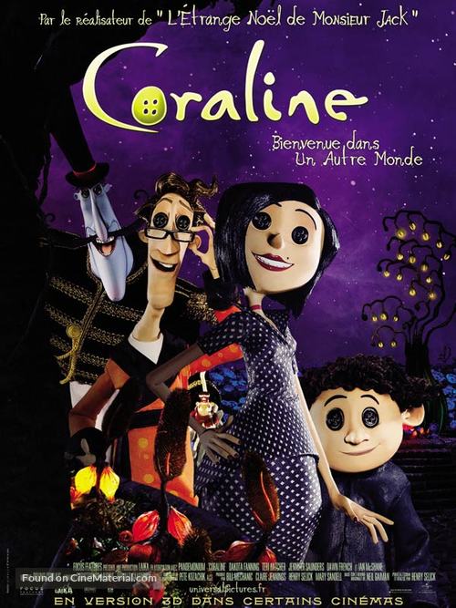 Coraline - French Movie Poster