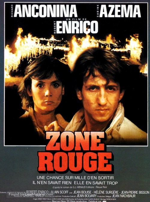 Zone rouge - French Movie Poster