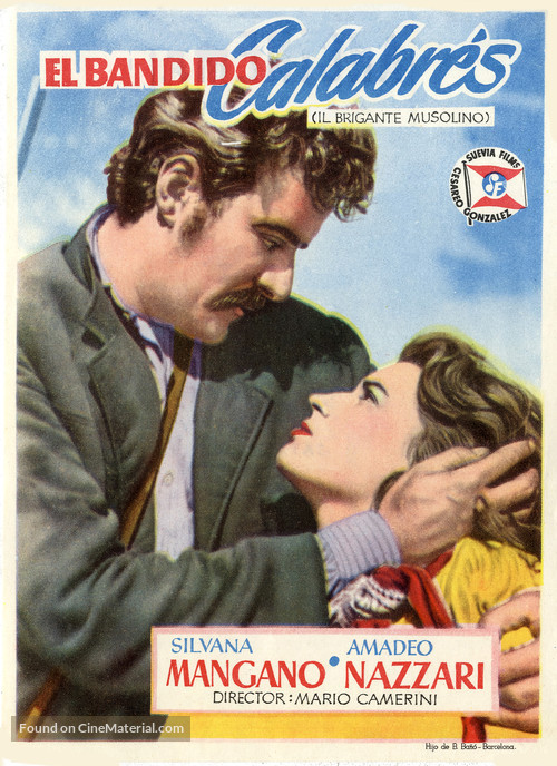 Brigante Musolino, Il - Spanish Movie Poster
