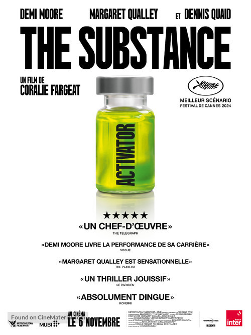 The Substance - French Movie Poster