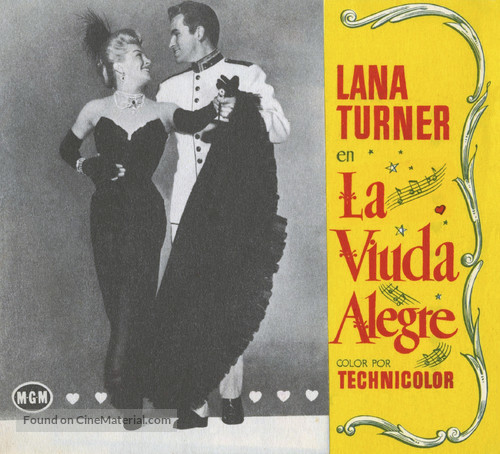 The Merry Widow - Spanish Movie Poster