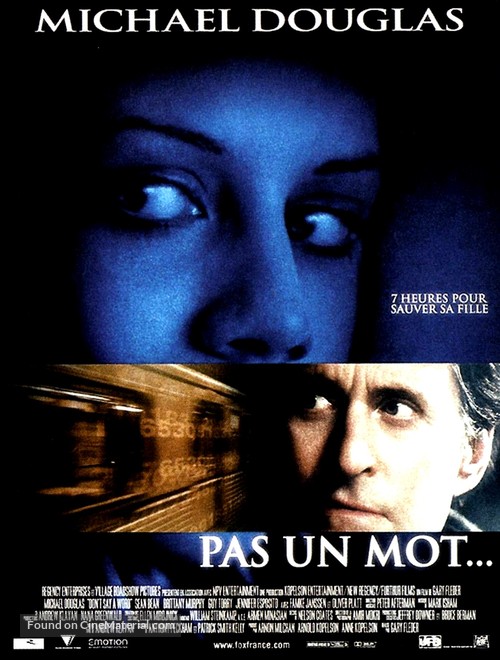 Don&#039;t Say A Word - French Movie Poster