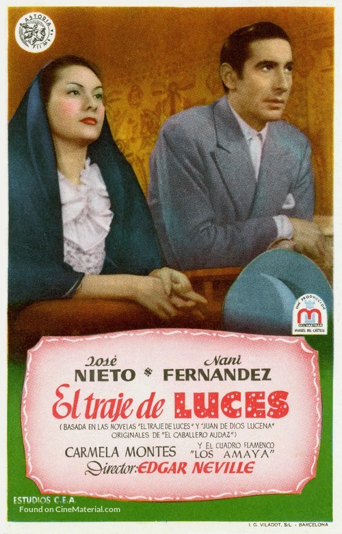 El traje de luces - Spanish Movie Poster