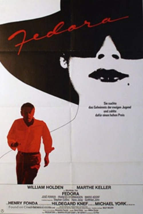 Fedora - German Movie Poster