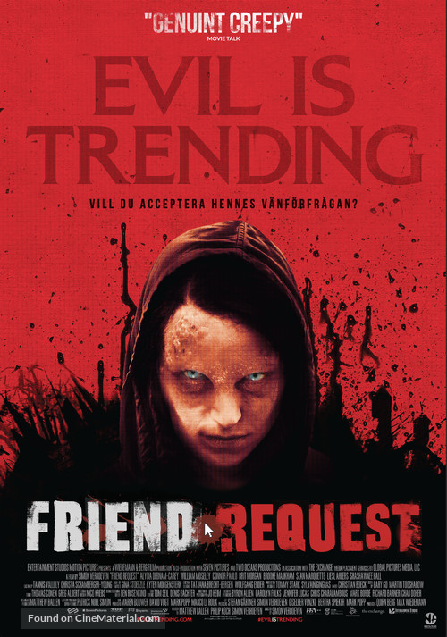 Friend Request - Swedish Movie Poster