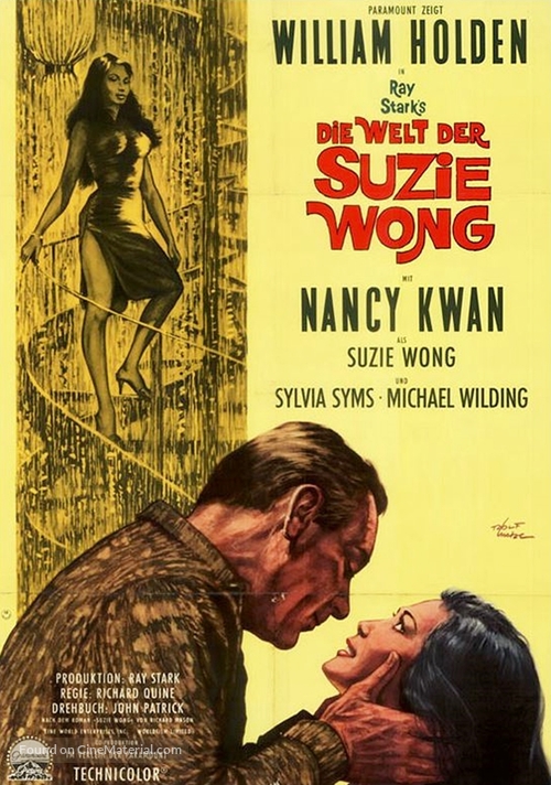The World of Suzie Wong - German Movie Poster