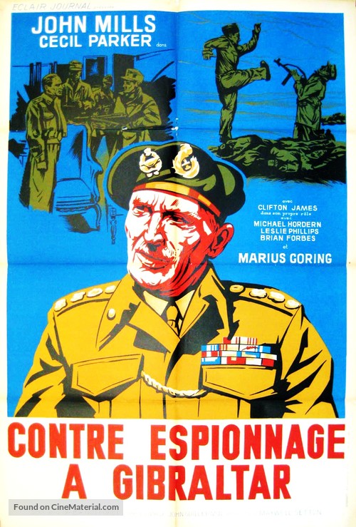 I Was Monty&#039;s Double - French Movie Poster