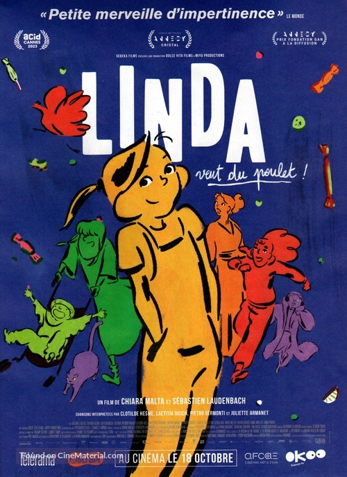 Linda veut du poulet ! - French Movie Poster