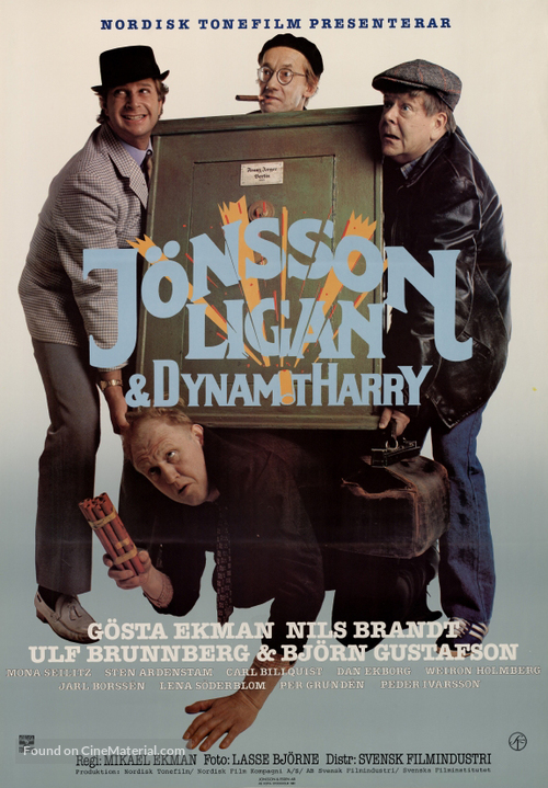 J&ouml;nssonligan &amp; DynamitHarry - Swedish Movie Poster