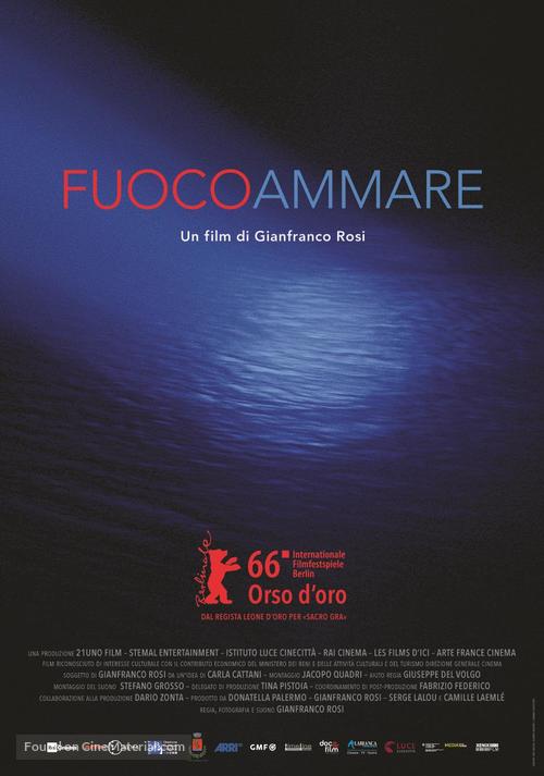 Fuocoammare - Swiss Movie Poster